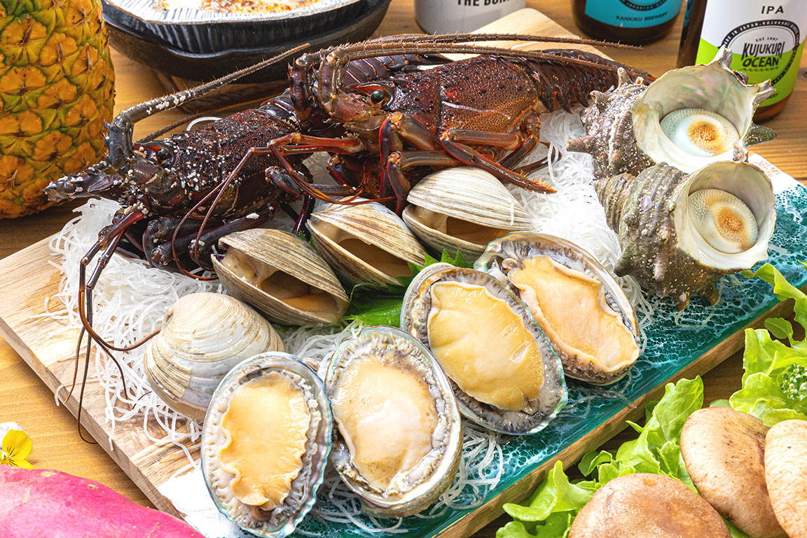 豪華房州伊勢海老付きTHE BONDS特製BBQ