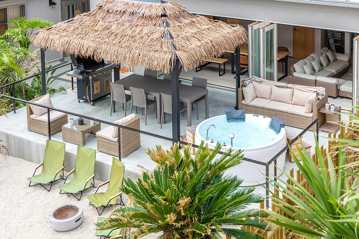 THE BONDS SPA オーシャンプライベートヴィラ ‐千葉白浜‐ ジャグジーとBBQスペース