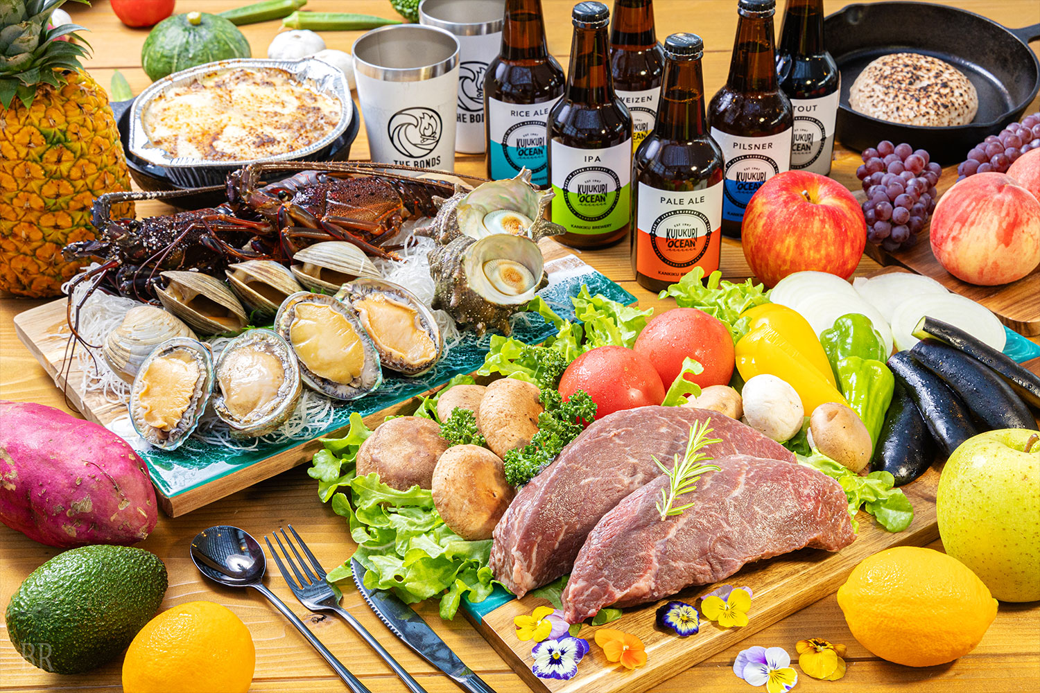 地産地消ならぬ千産地消　THE BONDS特製のBBQコースディナー